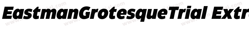 EastmanGrotesqueTrial ExtraboldItal字体转换